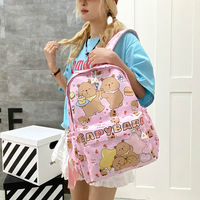 Mochilas Escolares Impermeables de Nailon con Cremallera de Capibara de Dibujos Animados, Lindas y Prácticas, de Gran Capacidad, con Bolsillo para Computadora, Venta al por Mayor para Niños