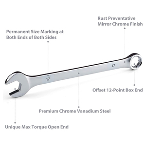 5pcs 14Pc <span class=keywords><strong>6mm</strong></span> <span class=keywords><strong>32mm</strong></span> Flex-Head lớn mở End Jumbo đảo ngược ổ cắm Ratchet kết hợp lực lượng cờ lê cờ lê Bộ - Product Image 5