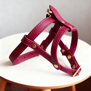Fullto ラグジュアリー ペット ハーネス 新デザイン ハンドメイド パーソナライズド レザー 犬用ハーネス - Product Image 5