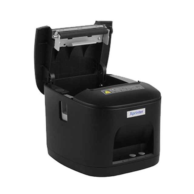 XPrinter XP-T80B Thermal POS Terminal Receipt Printer 79.5mm Paper USB Interface 103.5mm Max Paper 200DPI Sticker Label Maker