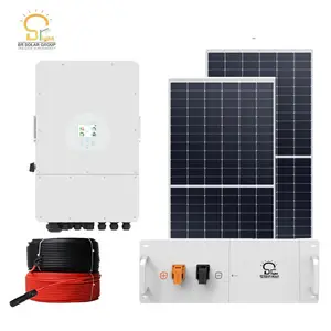 BR SOLAR 10kw PV Generation SYSTEM Hybrid Off Grid 48v Solar System With Lithium Battery For Home