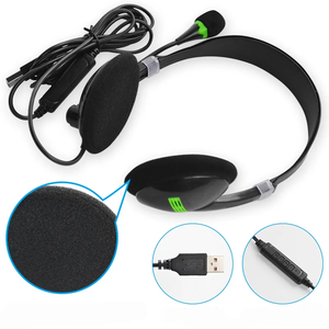 หูฟังแบบครอบหู Bukly ราคาโรงงาน พร้อมส่ง กันน้ำระดับ IPX-4 เชื่อมต่อแบบมีสาย USB ควบคุมระดับเสียงและปิดเสียงได้ เหมาะสำหรับฟังเพลงและเล่นเกม - Product Image 4