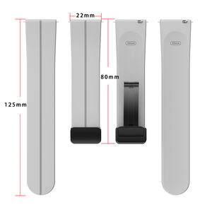 Bracelets en silicone pour <span class=keywords><strong>Garmin</strong></span> Forerunner 255 255S Music 55 <span class=keywords><strong>645</strong></span> 245/Vivoactive 4 3 4S/Venu 2 Plus/2S Bracelet de montre magnétique - Product Image 6