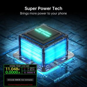Chargeur rapide Oppo 80W QC3.0 avec protection OTP pour les téléphones mobiles Supervooc A6 Pro/A6 <span class=keywords><strong>GT</strong></span>/Find X5 Pro/X5 Neo/X3 Reno 11 - Product Image 5