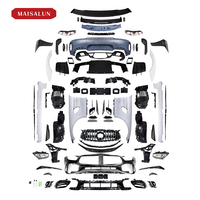 Kit Carrosserie Complet GTR Pro pour Mercedes-Benz AMG GTC GTS GTR, Incluant Pare-Chocs Avant, Pare-Chocs Arrière, Phares et Carrosserie en PP + Carbone Sec