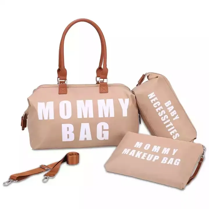 Large Multifunctional Mummy Baby Diaper Tote Bag Portable Travel Baby Products Women's Tote Diaper Bags