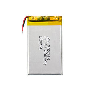 Batterie Li-polymère ultra-fine 303048 3,7 V 400 mAh certifiée IEC62133, sûre pour les appareils <span class=keywords><strong>de</strong></span> mesure du <span class=keywords><strong>glucose</strong></span> portables et les capteurs médicaux - Product Image 1