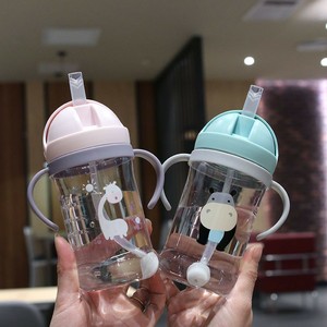 Gobelet à bec pour bébé avec poignées, 320 ml, en PP, débit moyen, pour enfants de 1 à 2 ans, avec paille et marques de mesure - Product Image 2