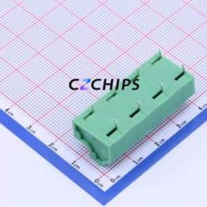 KF237-10.16-4P Spring Terminal Block Through hole Component (THT),P=10.16mm Connector 1x4P 10.16mm Green 4P - Product Image 2