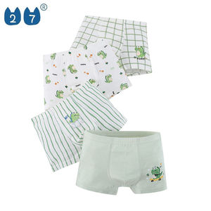 Bóxer de algodón para niños bonitos directos de fábrica, pantalones con estampado transpirable, ropa interior para niños, venta al por mayor - Product Image 1