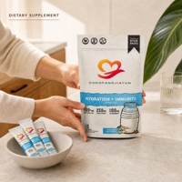 Poudre d'électrolytes pour le fitness avec vitamines, 15 sachets, végétalien, sans gluten, mélange de boisson nutritionnelle sportive, usine OEM ODM