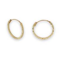 Pendientes de Aro Cuadrados de Oro Amarillo Personalizados de Moda, Sin Níquel, Sin Plomo, Certificados para Mujer