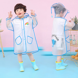 Impermeabile per Bambini in EVA, <span class=keywords><strong>Poncho</strong></span> Antipioggia Portatile e Riutilizzabile con Cappuccio, Attrezzatura Impermeabile per Bambini e Bambine - Product Image 5
