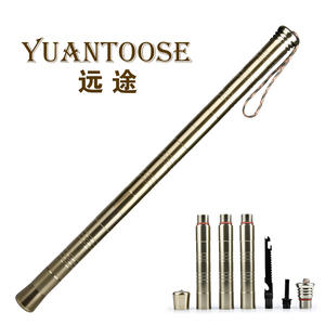 Bâton de défense en alliage d'aluminium YUANTOOSE, 24 pouces, verrouillage par torsion, équipement de camping en plein air, bâton multifonctionnel - Product Image 3