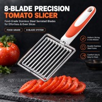 Trancheuse à œufs en acier inoxydable, coupe-viande, déchiqueteuse de tomates, outil manuel pour trancher les fruits et légumes