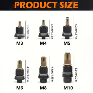 Manual Riveting Tool Kit 58Pcs M3 M4 M5 M6 M8 M10 Carbon Steel Rivet Nuts With Gun For Metal Fastening - Product Image 5