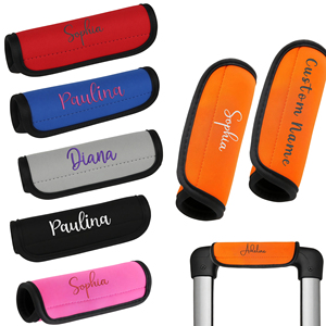 Personalized Luggage Handle Wrap, Custom Embroidered Luggage Wrap <b>for</b> <b>Suitcase</b>, Gift <b>for</b> Traveler, Travel <b>Accessories</b> - Product Image 1