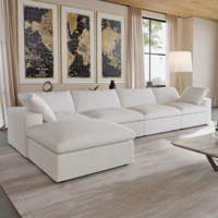 Canapé modulaire sectionnel VOXHOME pour salon, appartement, hôtel, canapé nuage doux, style nordique, kaki, 3, 4, 5, 6, 7, 8 places