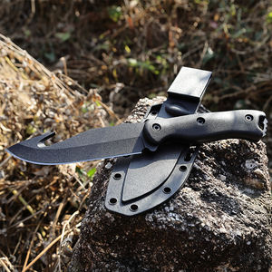 سكين بسكين متعدد الوظائف للبقاء على قيد الحياة في التخييم Bochen بنصل ثابت مع غمد بلاستيكي أسود - Product Image 2