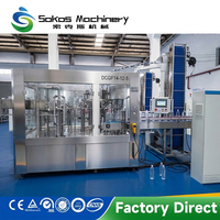 Machine de remplissage de boissons gazeuses de haute précision Sokos, ligne de remplissage de boissons non alcoolisées pour bouteilles PET, usine de remplissage d'eau gazeuse