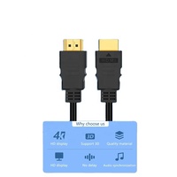 Kabel HDTV Shenzhen Murah 18Gbps 4K 60Hz Twisted Pair Berlapis Emas dengan Pelindung Kepang - Panjang Dapat Disesuaikan (0.5M hingga 30M)