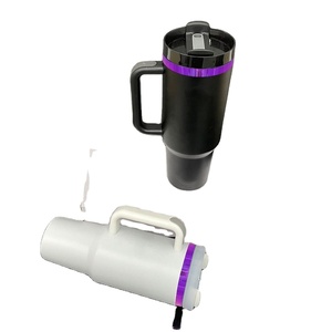 Custom LogoBulk Vacuum Insulated <b>Large</b> Capacity 40oz Purple Underneath Tumbler for Laser Engrave - Product Image 3