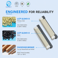 Connecteur FPC à contact inférieur de type tiroir, pas de 0,5 mm, SMT, type ZIF, 22P-60P, expédition rapide, directement de l'usine pour les fabricants de circuits imprimés