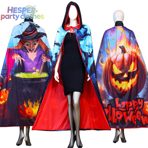 Capa de Halloween para Adultos HESPER, Nueva Capa de Satén con Estampado de Personajes Animales Medievales para Disfraces de Carnaval - Product Image 2