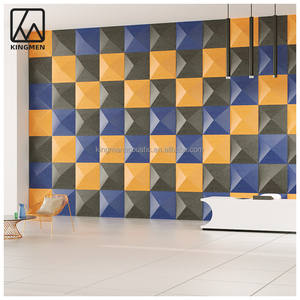 Paneles de Pared KINGMAN de PET 3D de Alta Densidad Paneles Acústicos de Poliéster con Absorción de Sonido para Uso en Oficina Almacén Exterior y Dormitorio - Product Image 2