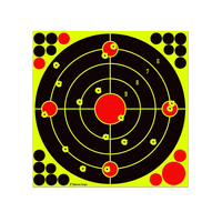 Pegatinas Adhesivas Mate para Tiro al Blanco con Efecto de Impacto Fluorescente Amarillo para Práctica de Tiro con Pistola de Perdigones BB y Rifle