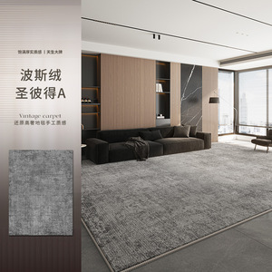 พรมโพลีเอสเตอร์สีเทาคุณภาพสูง รุ่นใหม่ ปี 2025 สำหรับห้องนั่งเล่น สไตล์มินิมอล ใช้คลุมโซฟา ขนาดใหญ่ 4 เมตร ใช้ปูข้างเตียง ไม่ต้องซัก เช็ดทำความสะอาดได้ - Product Image 2