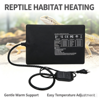 Tapis chauffant durable et flexible pour terrarium de reptiles, module de contrôle numérique, sortie 23W