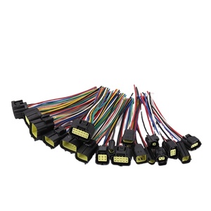 汽车连接器公头和母头插头，用于汽车线束 DJ70216Y-1.8-21/11 黑色外壳 2 针温度传感器线束 - Product Image 2