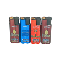 Briquet à coque épaisse en fer métallique avec caractéristiques coupe-vent et anti-explosion Logo personnalisé Conception publicitaire gravée au laser