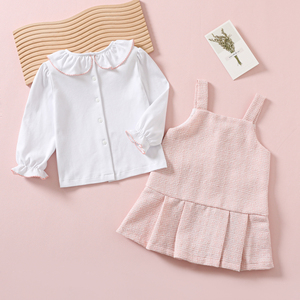 All'ingrosso abbigliamento per bambini Set di 2 pezzi per bambine inverno natale vestito vestito a maniche lunghe vestito per bambine - Product Image 2