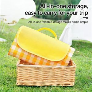 ผ้าห่มปิกนิกกลางแจ้งที่ทนทานพร้อมแถบเวลโคร - ทนต่อการฉีกขาด ทำความสะอาดง่าย เหมาะสำหรับปิกนิก เดินป่า และวันพักผ่อนที่ชายหาด - Product Image 4