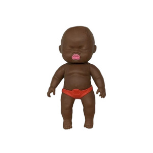 Heiwa Black And White Baby <b>Dolls</b> 14Cm Large 12Cm Small Tpr Stress Relief Fidget Toy <b>For</b> Kids And Adults - Product Image 5