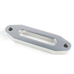 Guía de Cuerda para Cabrestante de Aluminio, 124mm, para Cuerda de Nylon, Uso Todoterreno, Color Plata, Diseño Estándar - Product Image 1