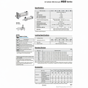 ชิ้นส่วนสูบลม MBBF80TF-350-RN SMC - Product Image 1