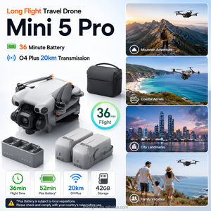 โดรน Mini 5 Pro สำหรับการเดินทางระยะไกล แบตเตอรี่ใช้งานได้นาน 36 นาที O4 Plus ระยะส่งสัญญาณ 20 กม. สำหรับชุดถ่ายภาพกลางแจ้ง มีสินค้าในสต็อก - Product Image 1