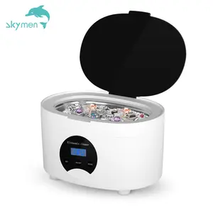 Skymen limpador ultrassônico portátil, mini máquina de limpeza ultrassônica portátil, ultrassônico e digital bsci 0.6l