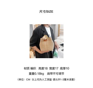 2025 nuova borsa Versatile da spiaggia in paglia a tracolla a forma di nuovo stile alla moda borse da donna - Product Image 3