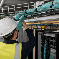 Kabel Serat Optik Multimode OM4 72 Core Indoor dengan Jaket LSZH untuk Kabel Trunk Pusat Data Berdensitas Tinggi