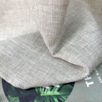 Tissu de rideau en polyester imitation lin, transparent, vendu au mètre, 240 g/m², pour la décoration intérieure