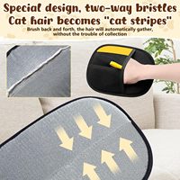 Gants électrostatiques réutilisables et lavables double face pour l'élimination efficace des poils d'animaux, idéaux pour le dropshipping