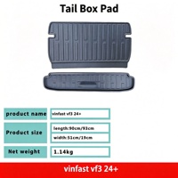 Tapis de coffre en TPE écologique pour Vinfast VF3 2024 2025, doublure de coffre étanche, plateau de coffre arrière, accessoires intérieurs
