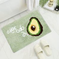 Tapis de bain touffeté extra doux et épais rose fraise personnalisé