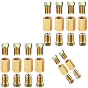 Nissin Brake Hose Fittings 3/8 Inch 24 Thread Brass Connector For Repair Water Gas Electric Use - Product Image 2