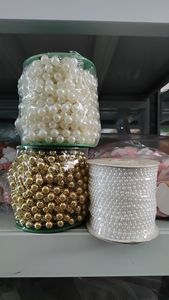 Cadena de Perlas de Oro y Plata de 3mm 4mm 5mm 6mm 8mm 10mm 12mm, <span class=keywords><strong>Guirnalda</strong></span> para Decoración de Navidad, Manualidades para Bodas - Product Image 4