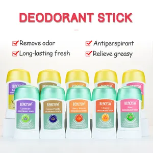 Stik deodoran antikeringat tetap segar dan kering sepanjang hari aroma antikeringat kustom untuk ketiak